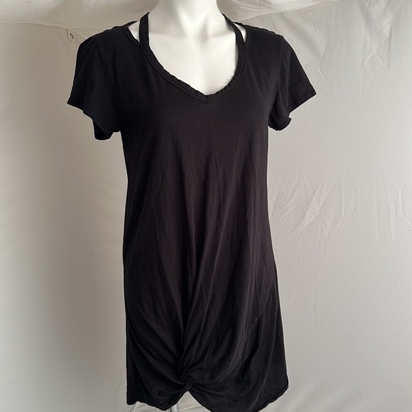 bobi Dresses & Skirts - Bobi Los Angeles black v-neck t-shirt dress